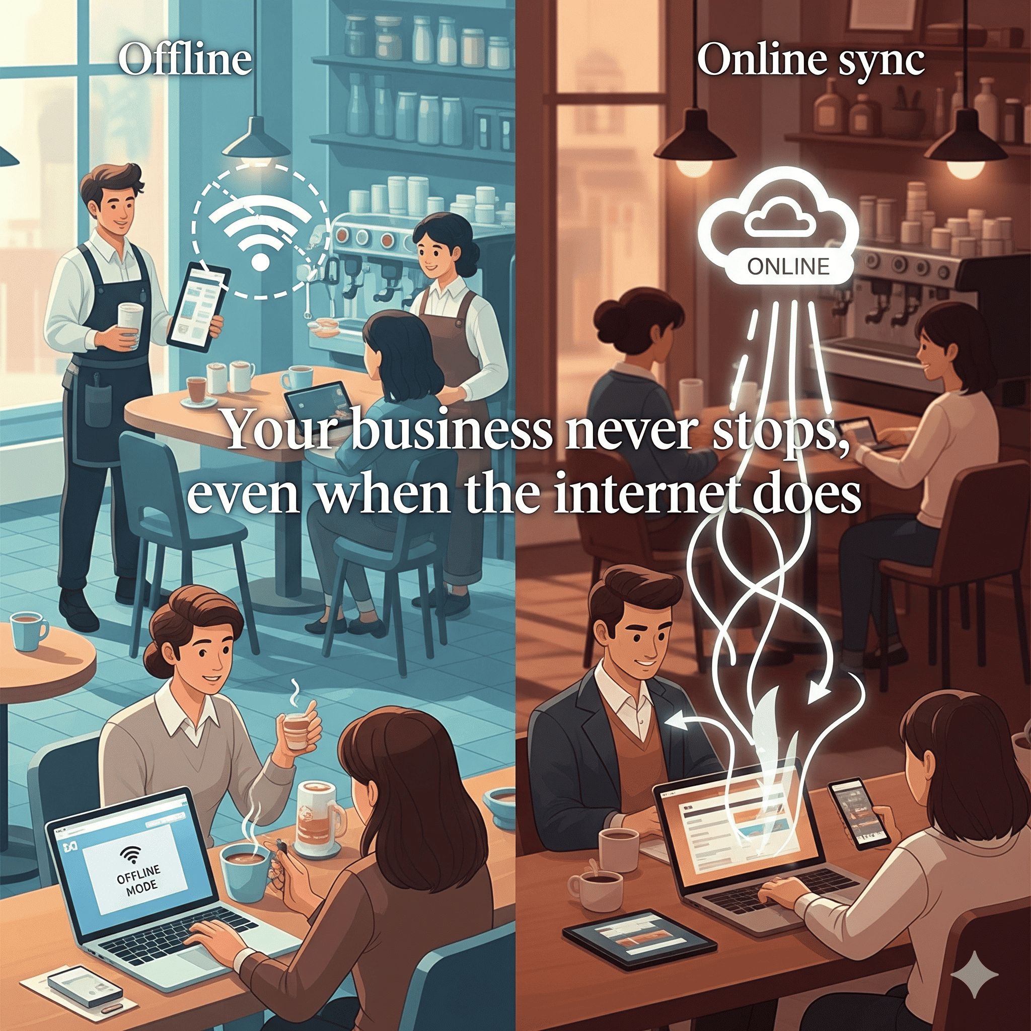 Person working on a laptop in a remote location