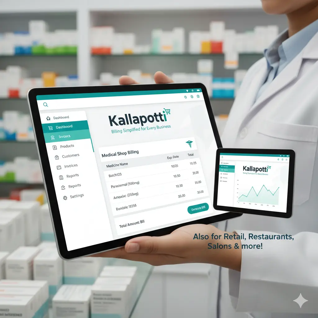 Point of sale system interface on tablet