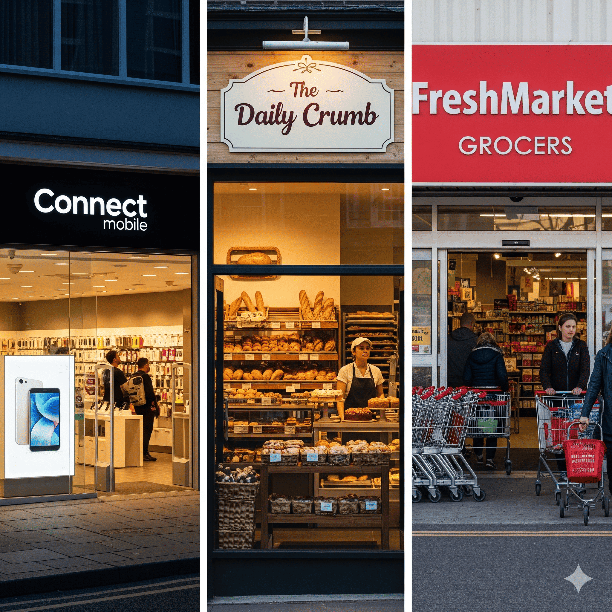 A modern retail clothing store